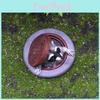 Raccoon Under Figurine The Manhole Cover Creative Resin Ornament Landscape For