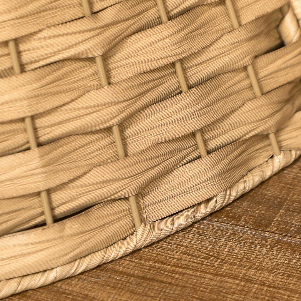 Weihnachtsbaumdecke, Durchmesser 68cm Baumkragen aus Kunststoff, für den Baumständer, Baumständerabdeckung für Zuhause, Party, Dekoration, Naturholz