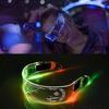 1Pc LED Glasses EL Wire Neon Party Luminous LED Glasses Rave Party Decoration