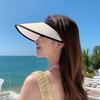 Summer Sun Protection Mesh Top Hat With Wide Brim For Casual Outdoor Activities