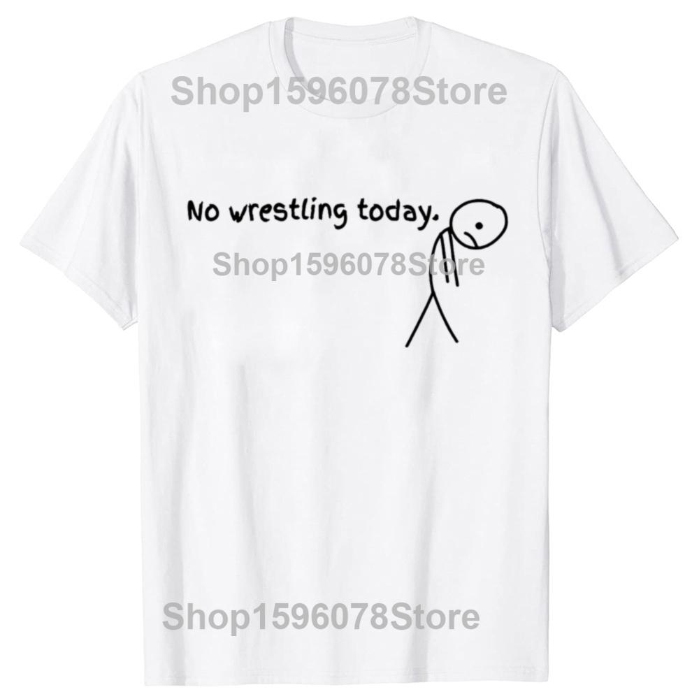

Смешная футболка «Сегодня без борьбы» Летняя одежда для мужчин и женщин Модные футболки Хлопок Короткий рукав Оверсайз Свободная футболка Топы S