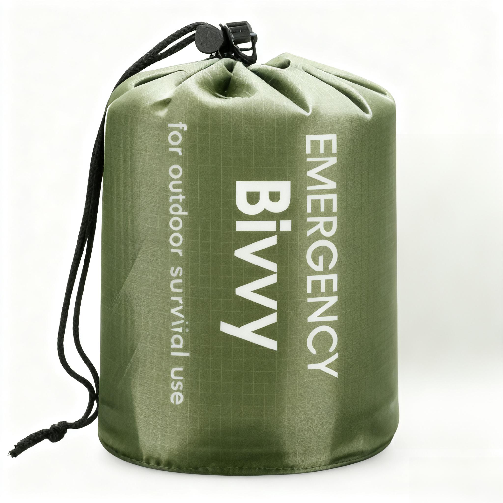 Multi-pack emergency sleeping bags, drawstring bag,  emergency use,