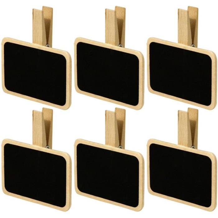 Clothespin 7 Cm Mini Slate - 6 Pieces