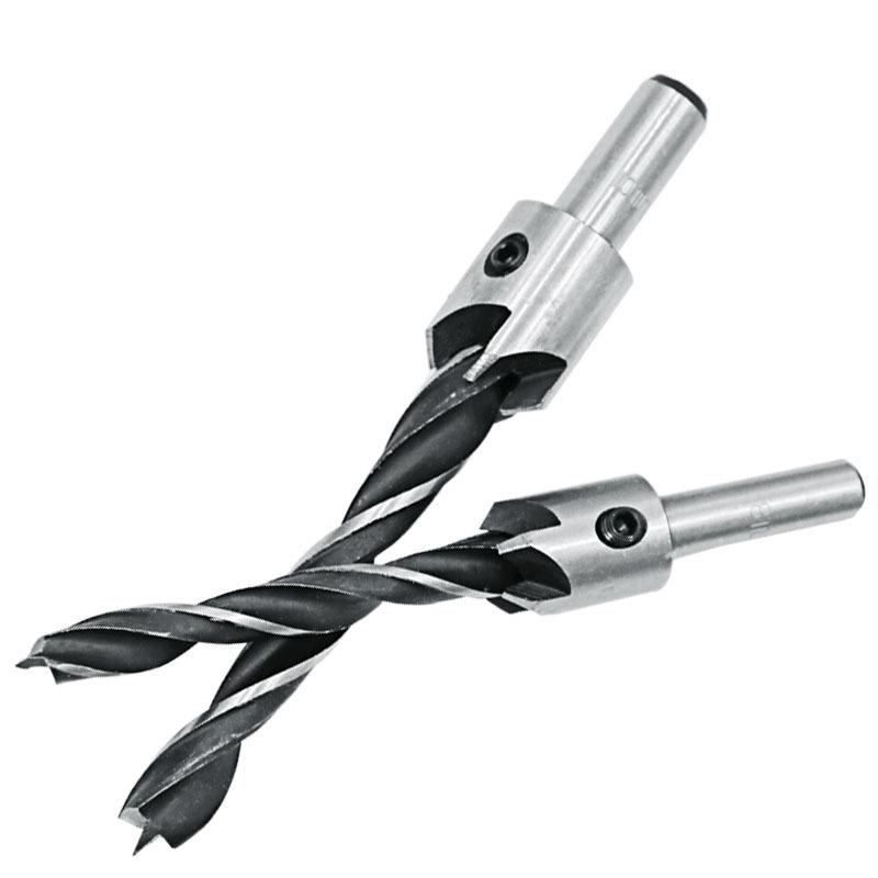 4/7pc HSS Three-Point Countersink & Chamfer Drill Bit Set for Woodworking