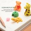 30PCS Mini Animals Erasers Set for Boys Girls Gift Educational Toys