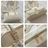 Trendy Womens Box Shaped Handbag With Polyester Interior For Casual Outings