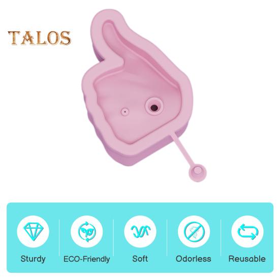 Silicone Ice Tray Middle Finger Thumb Ice Cube Mold BPA-Free Easy-Release Leak-Proof Dishwasher Safe Ice Maker for Whiskey Cocktails Coffee Drinks