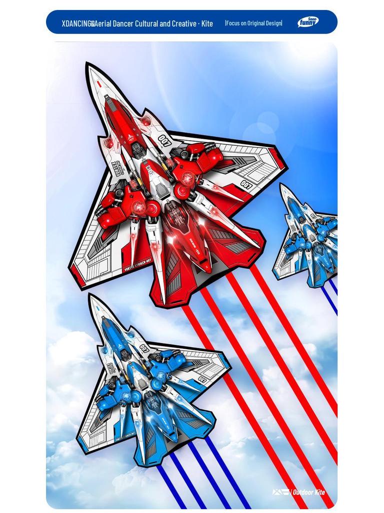 Weifang Children's Vortex Raider Kite: Easy-to-Fly Jet Rocket for Outdoor Fun