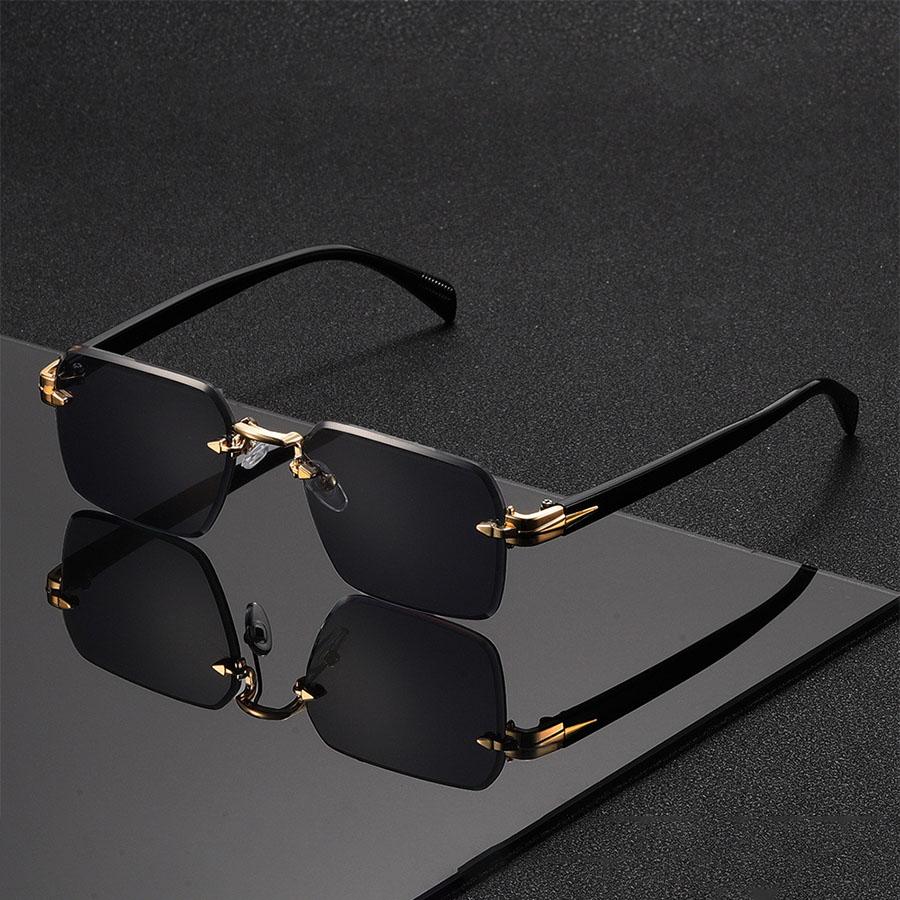 Classic Unisex Fashion Sunglasses Frameless Trendy Eyewear for Holiday Costume Suitable Best Gift for Festive Occasions