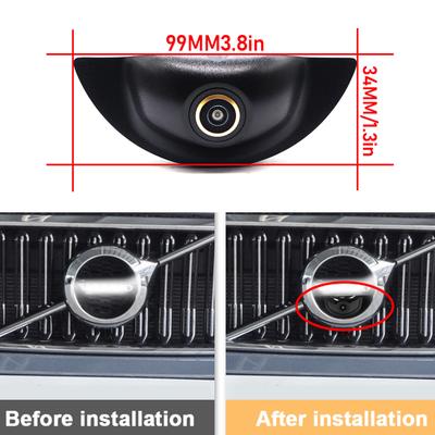 מצלמת לוגו מבט קדמי לוולוו XC60 V60 S60 XC90 S90 V90 2019 2020 2021 ראיית לילה עמידה למים 170 מעלות CVBS HD AHD 1080P