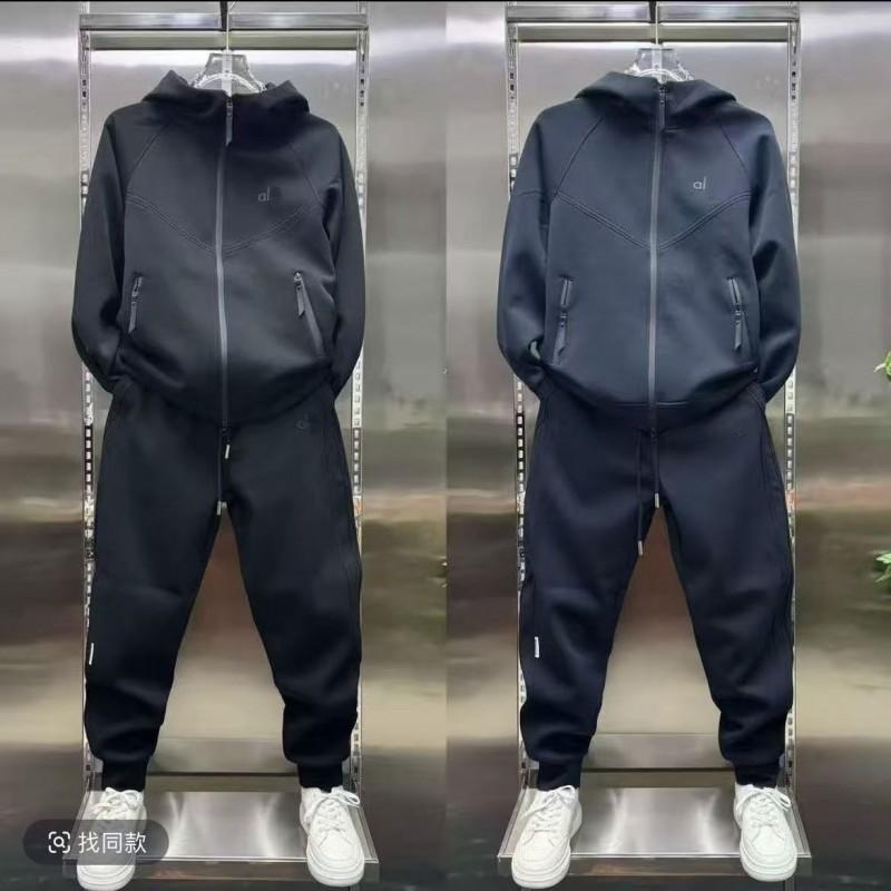 2026 Unisex Streetwear Track Suit Set Striped Patchwork Hooded Sweatshirt Jogger Pants