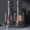 LED Indicator Electric Pepper Salt Grinder Set Adjustable Coarseness Pepper Salt Mill  Restaurant