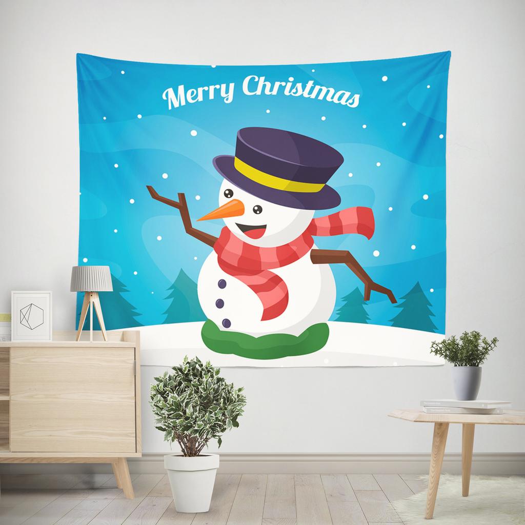 Cross-border Amazon Home Tapestry Christmas Tree Beach Towel Sitting Blanket Beach Shawl Canvas
