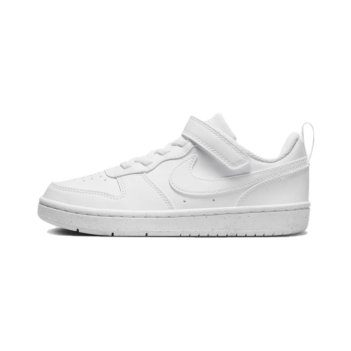 

Детские кроссовки Nike Court Borough Low Recraft PS тройные белые DV5457-106 29.5