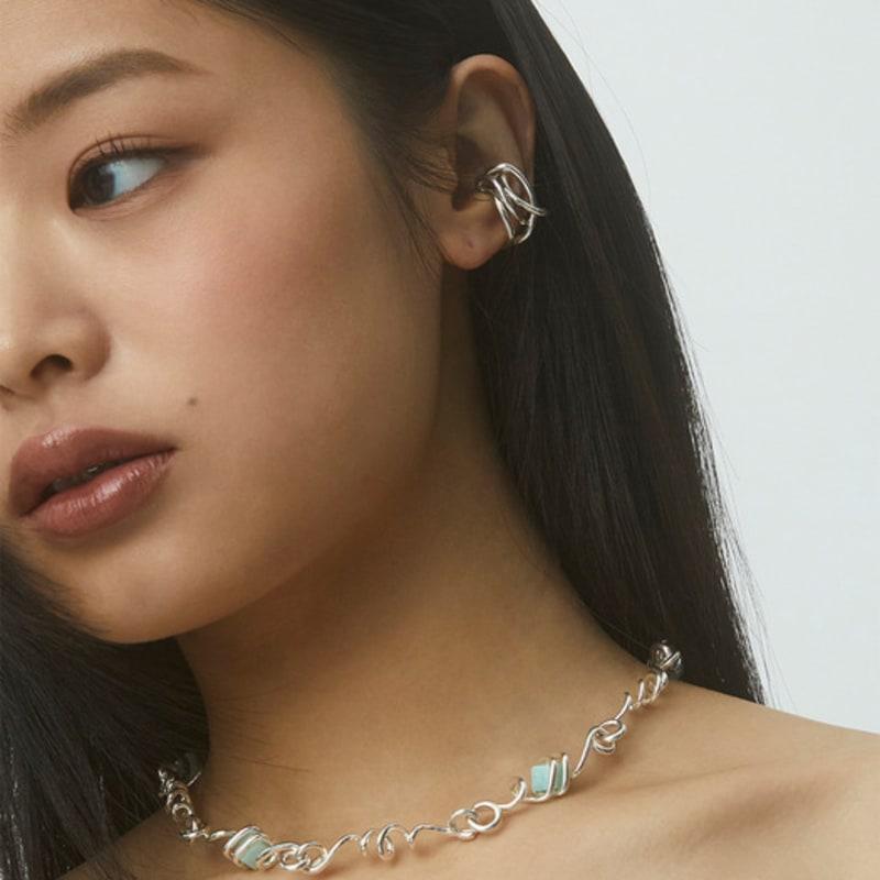 NEW PIECE VINE EARCUFF / SILVER