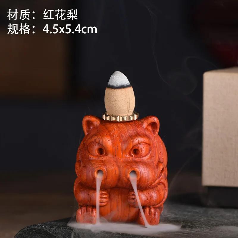 New Wooden Carved Groundhog Backflow Sandalwood Decorations Home Office Zen Aroma Decorations Incense Ware Creative Home Decor
