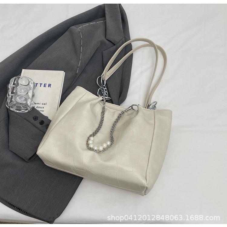 Large Capacity Women's Tote Bag Women's 2025 New Casual Design Sense Work Commuter Bag Fashion Shoulder Bag