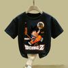 Dragon Ball Z Goku Kids T-Shirt, Anime Print Short Sleeve Tee, Perfect for Anime Fans Summer casual fashion cotton T-shirt