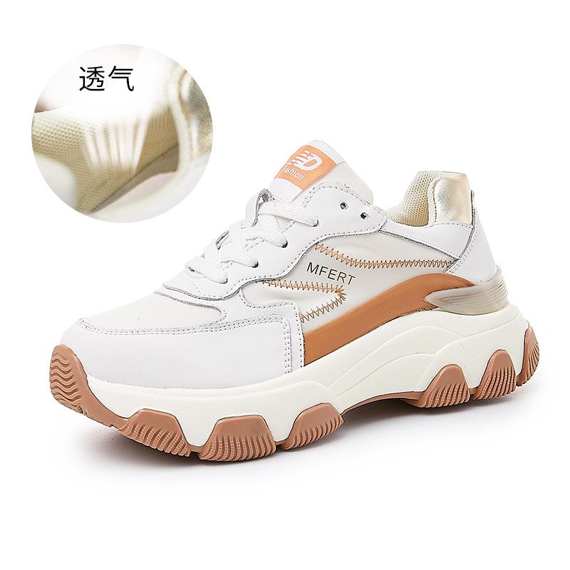

Absorbent sole dad shoes spring 2025 new color matching running shoes children s thick sole heightening shoes casual sports women s shoes 40