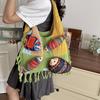 Fashion Fringe Knitted Bag - Unique Hollow Design - Small Fish-shaped Bag - Casual Vacation Style - Single Shoulder Bag