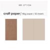 JIANWU Creative kraft paper Traveler notebook inside page Diary notebook Various styles