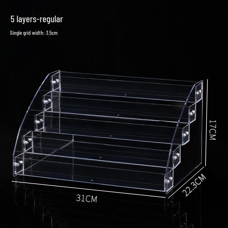 Multi-layer Transparent Cosmetic Organizer for Eyeshadow, Powder, Lipstick, Perfume, and Nail Polish
