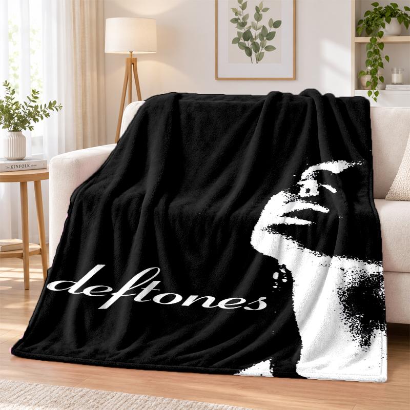 Deftones Flannel Throw Blanket Soft Warm Cozy For Sofa Bed Indoor Home Bedroom Use