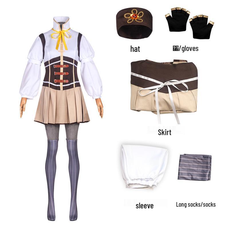 Ensemble Cosplay de Fille Magique Mami Tomoe - Comprend les Costumes de Madoka Kaname, Homura Akemi, Kyoko Sakura