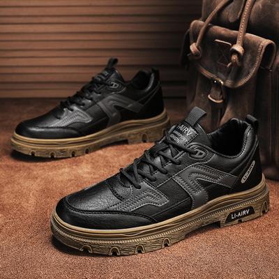 Casual Leather Shoes Autumn Breathable Casual Shoes British Martin Boots