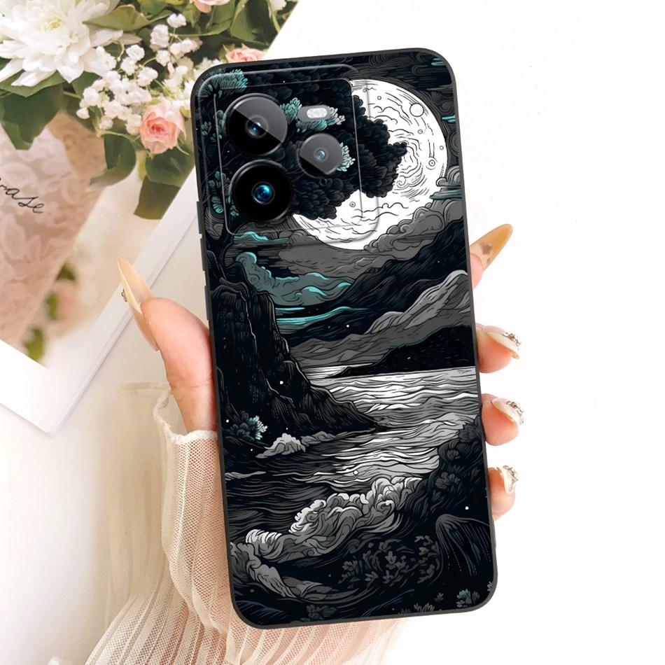 For Realme GT 7 Pro Fashion Dusk Beach Painting Phone Case For Realme GT7 Pro RMX5010 Soft Silicone Covers Bumpers