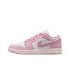 Jordan Air Jordan 1 Pink Cat Paw Cushioning Slip Resistant Abrasion Resistant Low top Vintage Basketball Shoes Women's DC0774-607 (Team1335-)