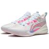New LiNing Sonic 10 Team Cushioning Anti Slip And Wear Resistant Coverage Support Low Top Basketball Shoes Men's White Pink ABPS015-2