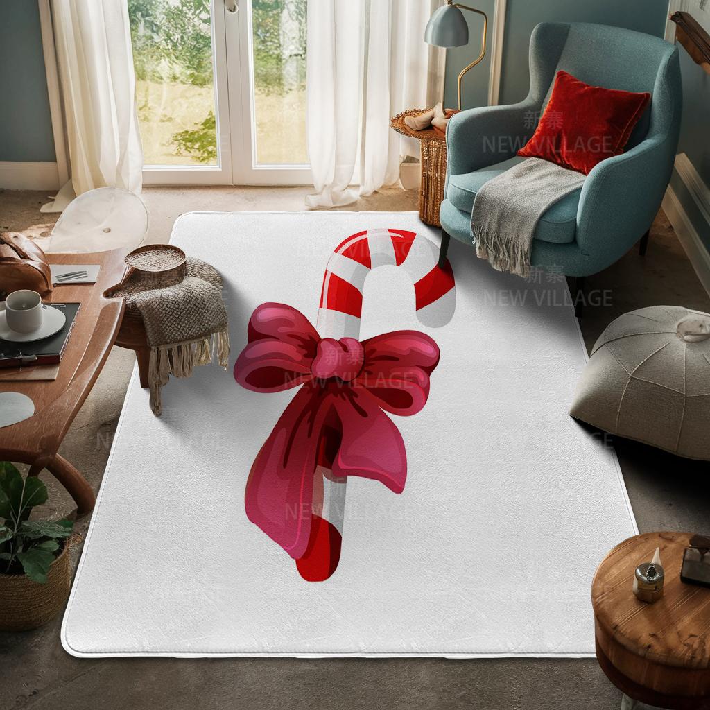 House Entrance Carpet Home Door Mat Living Room Bath Foot Bathroom Non-slip Water Absorption Rugs Bath Merry Christmas Winter