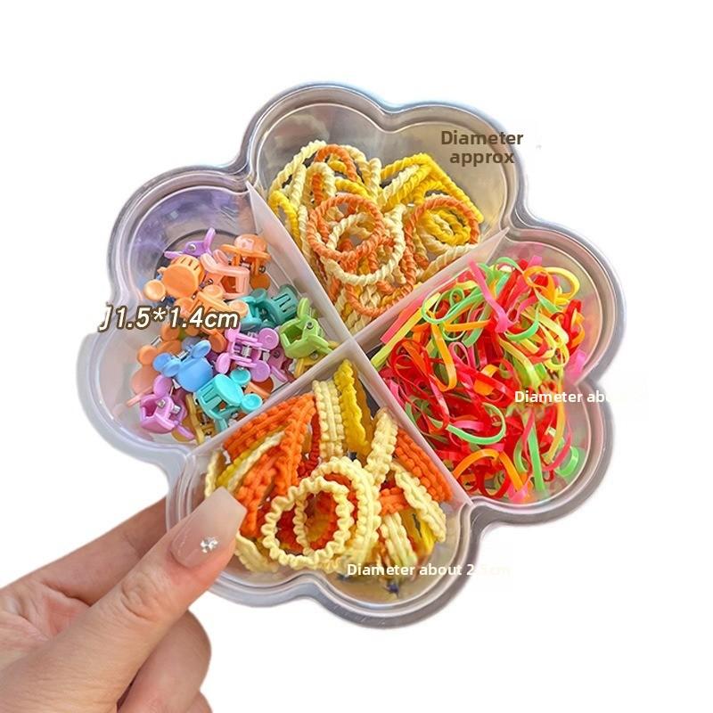 Bonbonfarbenes Kinder-Haarschmuck-Set: Süße, haarschonende elastische Haargummis für Kleinkinder & Mädchen – Perfekte Geschenkbox