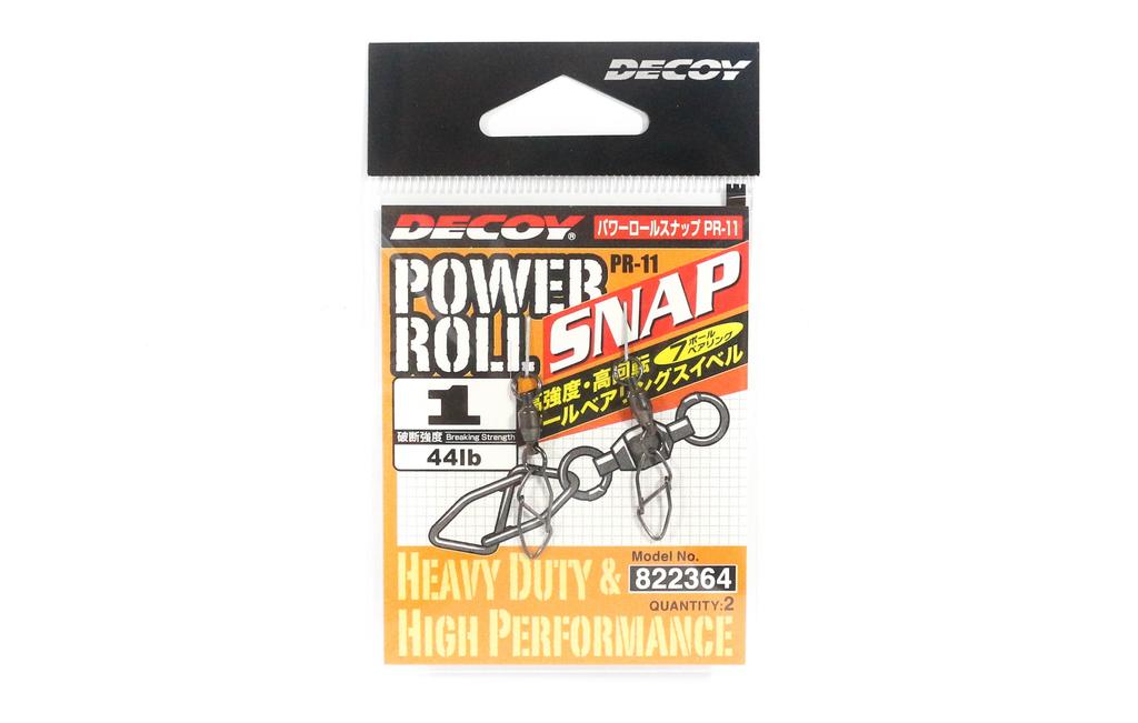 Decoy PR-11 Power Roll Snap Ball Bearing Swivel with Snap Size 1 (2364)