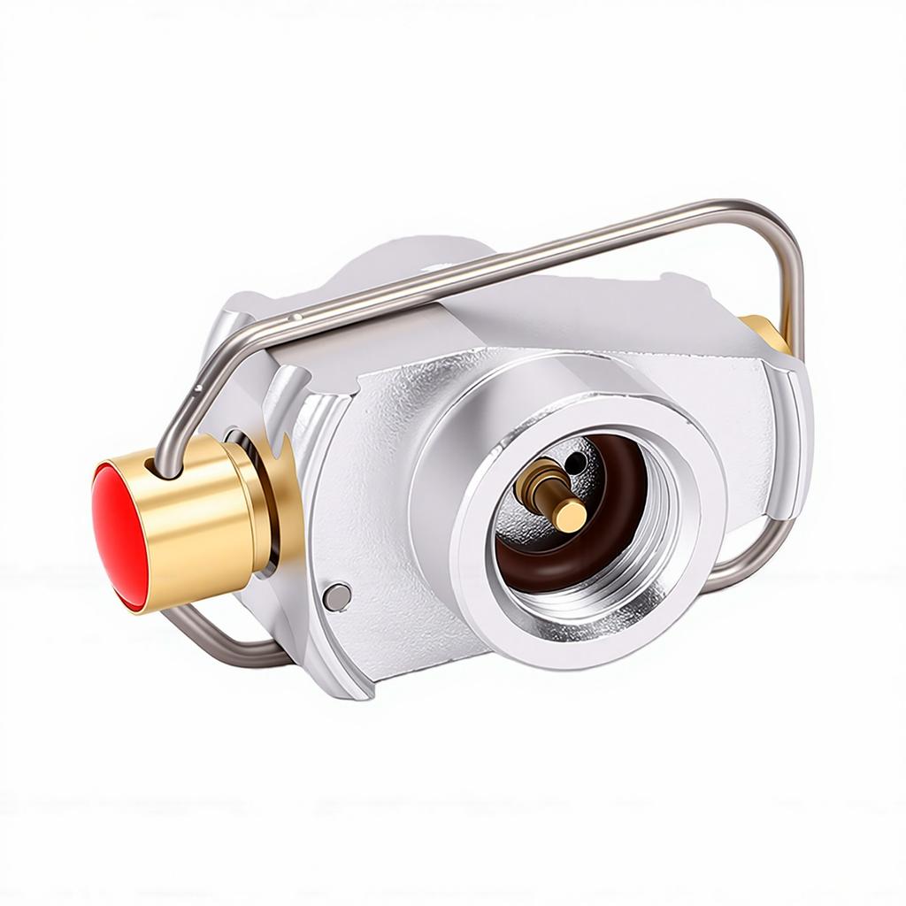 Gas Refill Adapter Camping Canister Refill Adapter Fit for Lindal Valve Canister Nozzle Bottle Type Butane Canister