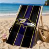 Football Ravens Logo Beach Towel, Microfiber Beach Towel, Perfect For Pool, Beach, Travel, Home Decor Beach Party Fan Gifts
