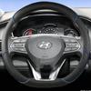 Skórzana Pokrowiec na Kierownicę Samochodową dla Hyundai I30 Tucson Ioniq N Grand I10 Elantra I30n I20 Ix35 Palisade Ix20 Kona Santa fe