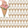Kraft Paper Flower Gift Bags with Handle,Flower Bouquet Holders Floral Wrapping Bag for Mother's Day,Flower Bar,Florist Supplies