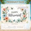 Retirement Backdrop Nature-inspired Party Display Retirement Display Butterfly Design Celebration Backdrop For Retirement