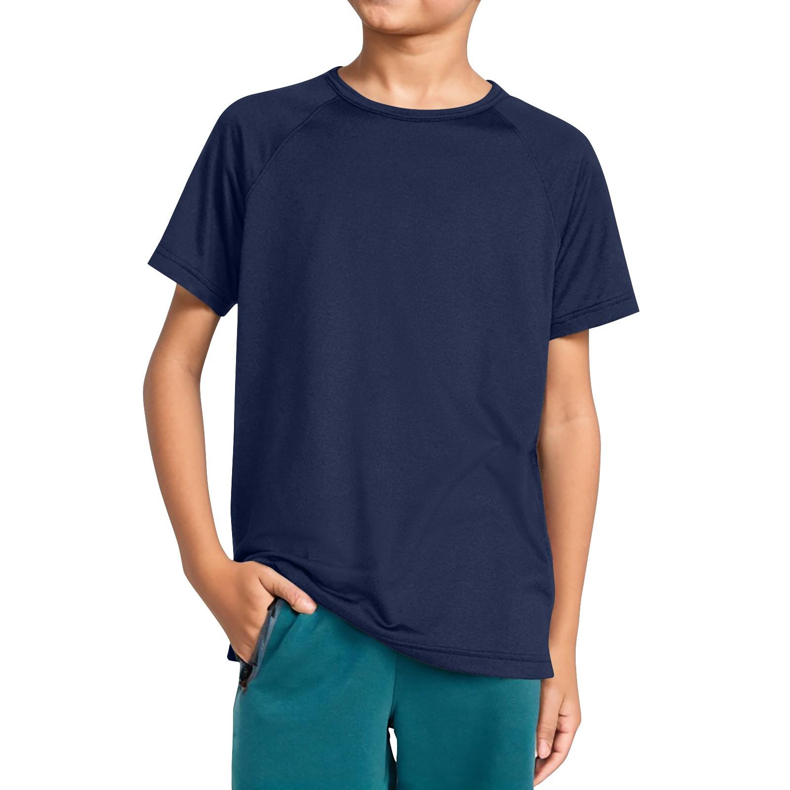 

Футболка для мальчиков с круглым вырезом и рукавами-плунжерами 150