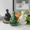 New Silicone Molds Meditation Turtle Aromatherapy Candle Mold With Hands Together Turtle Gypsum Decoration Art Gypsum Molds Tool