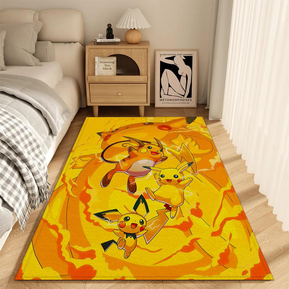 Fashion Entrance Mat Kitchen Carpet Living Room Rugs Decoration P-pikachu Balcony New Doormat Front Door Floor Mats Non-slip Pad