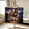 Supernatural Print Flannel Blanket High Quality Warm Comfortable Cover for All Seasons Perfect for Gifts Home Decor