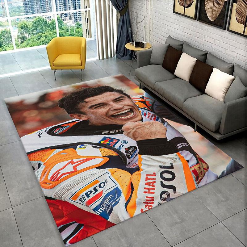 Racing moto Rafael Marquez Non-Slip Area Rug for Living Room,Bedroom,Playroom,Soft Carpet Floor Mat Home Decor Rug Kids Room