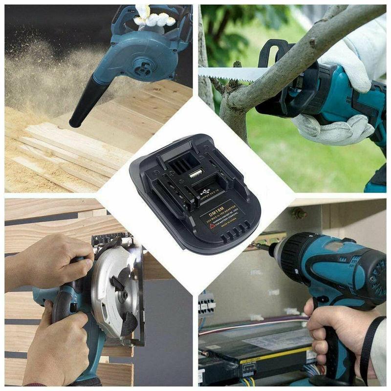 Convertor adaptor USB cu port de ieșire USB compatibil pentru 20v Dewalt Milwaukee M18 convertit la