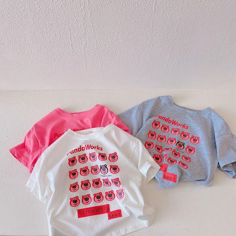 Boys and Girls Summer Short Sleeved Children's Clothing Half Sleeved Summer Clothing Casual Loose Baby Top T-shirt