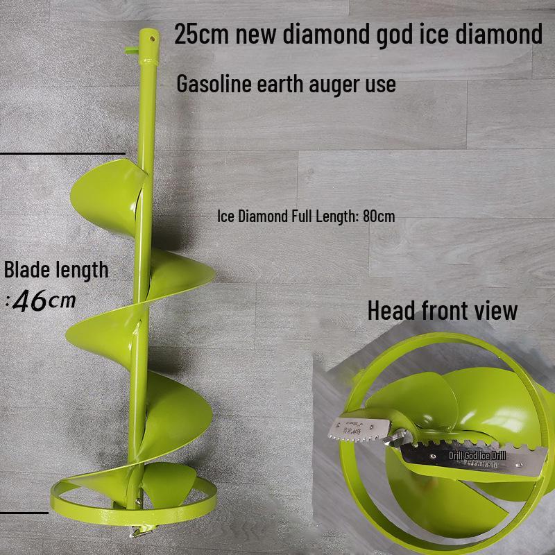 Electric Ice Drill Bit with Blade Extension for Ice Fishing
