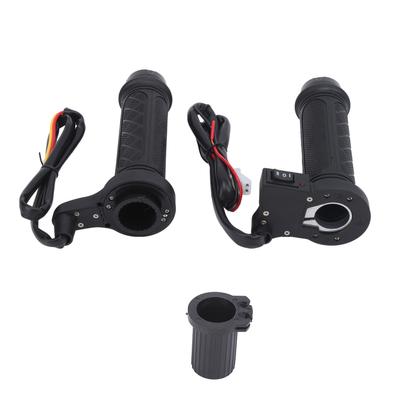 2pcs 12V Electric Heated Grips Adjustable Temperature Winter Hands Warmer for 78in Handlebar Black