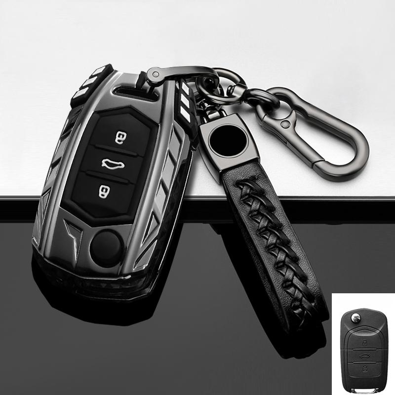 Zinc Alloy Car Flip Key Case Cover Shell Fob For Baojun 560 Rs-5 530 630 310 E100 310W 510 730 360 Holder Keyless Accessories